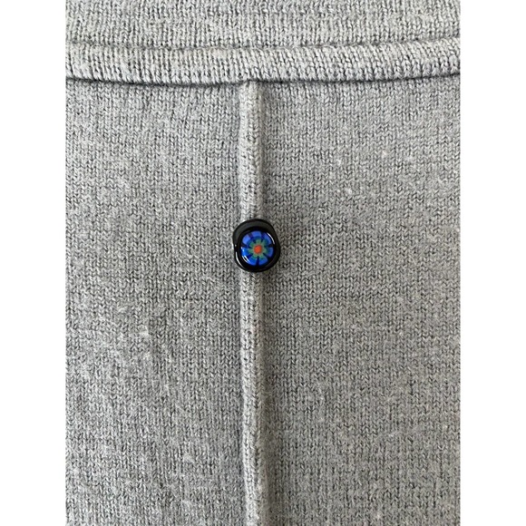 CA'VAGAN Knit Wool Cardigan Sweater Long Sleeves Gray Open Front Pockets… - Picture 3 of 6